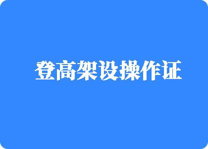 日本真人操屄視频登高架设操作证